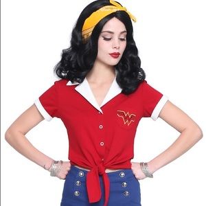 DC COMICS BOMBSHELLS WONDER WOMAN TOP HOT TOPIC
